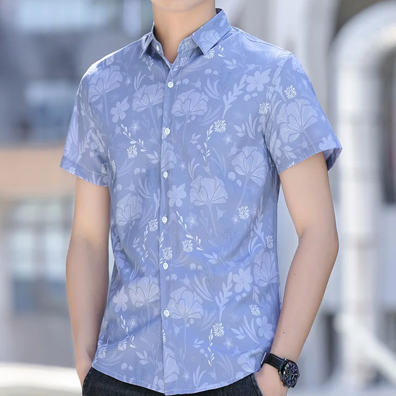 2026 Summer New Style Men's Silk-Soft Elastic Printed Short-Sleeved Shirt
2026 Summer New Style Men's Silk-Soft Elastic Printed Short-Sleeved Shirt