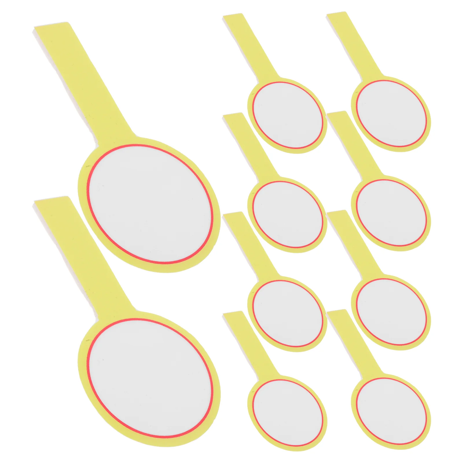10 Pcs Writing Board Hand Holding Cards to Score Whiteboard Plastic Dry Erase Auction Paddles
10 Pcs Writing Board Hand Holding Cards to Score Whiteboard Plastic Dry Erase Auction Paddles