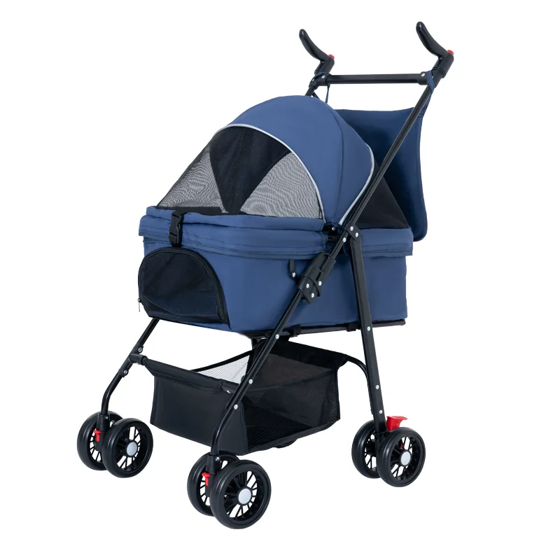 STLF4 Wheels Pet Stroller 1 Click Fold, Easy-Fold Dog Puppy Cage Jogger Stroller with Breathable and Visible Mesh
STLF4 Wheels Pet Stroller 1 Click Fold, Easy-Fold Dog Puppy Cage Jogger Stroller with Breathable and Visible Mesh