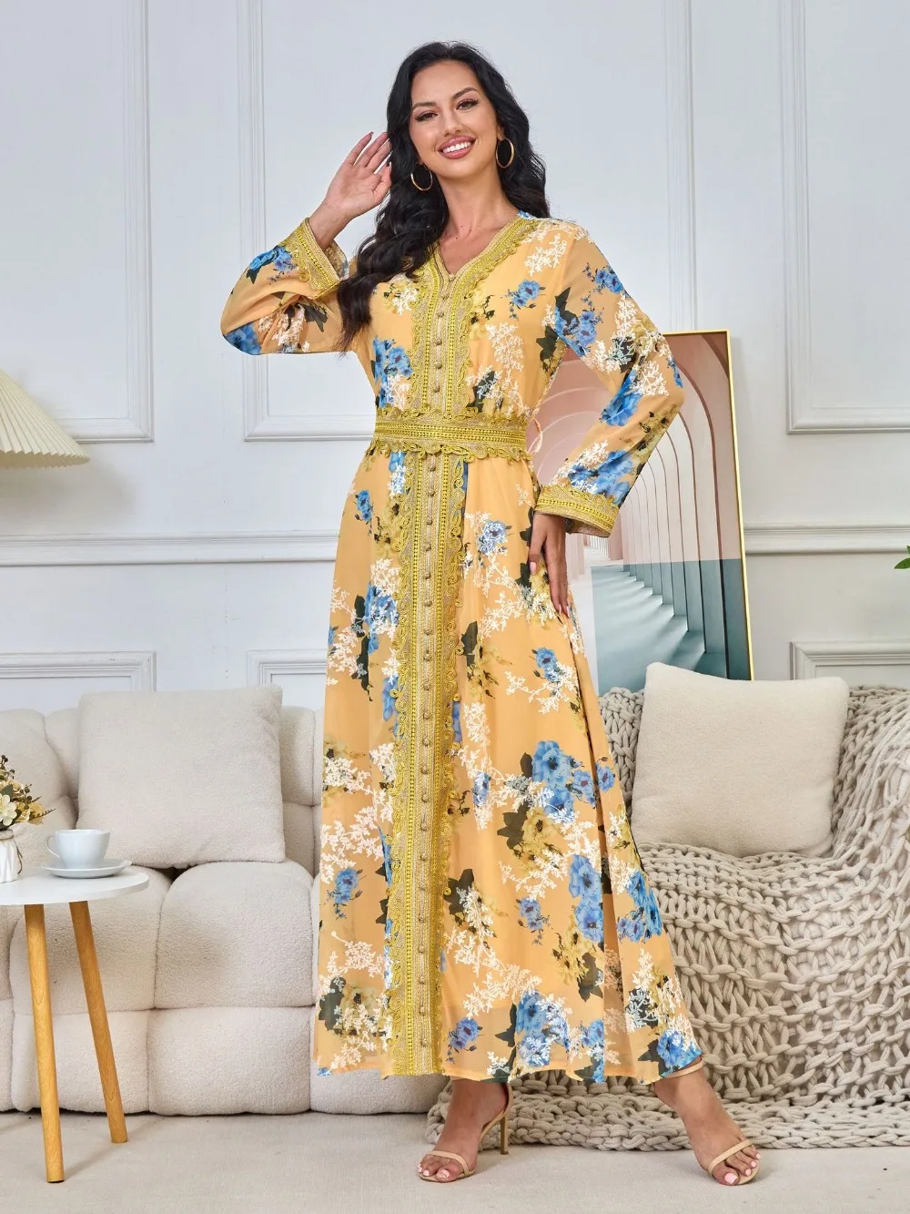 Eid Arab Muslim Party Dress for Women Abaya Embroidery Jalabiya Long Dresses Morocco Kaftan Vestidos Dubai Ramadan Gown Robe
Eid Arab Muslim Party Dress for Women Abaya Embroidery Jalabiya Long Dresses Morocco Kaftan Vestidos Dubai Ramadan Gown Robe