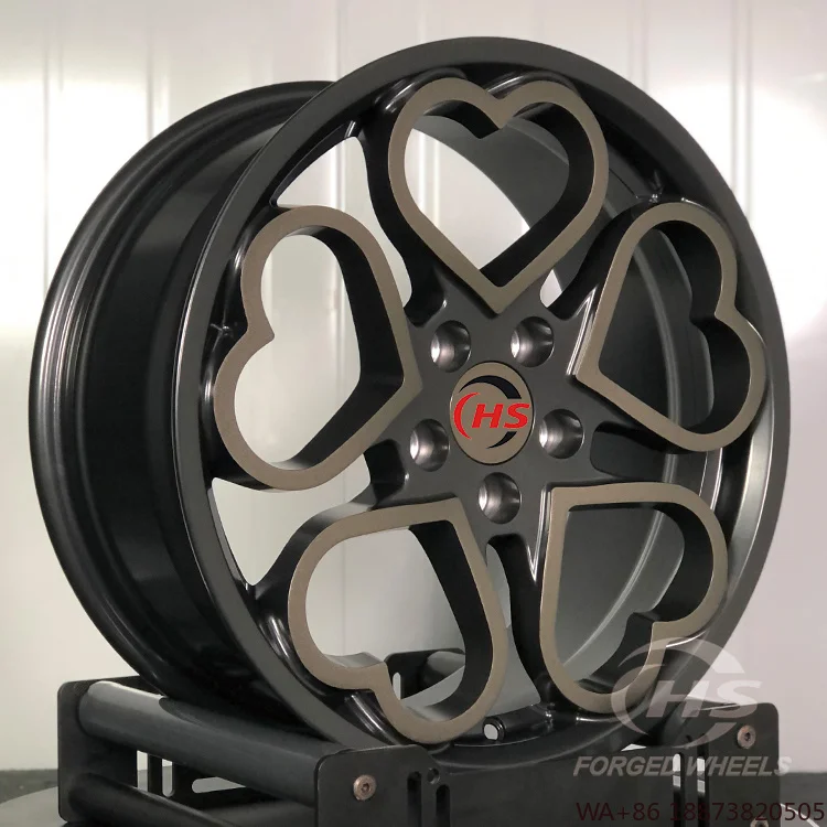 Black Heart Shaped Monoblock Custom Passenger Car Forged Wheels Rims for A3 A4 A5 A6
Black Heart Shaped Monoblock Custom Passenger Car Forged Wheels Rims for A3 A4 A5 A6