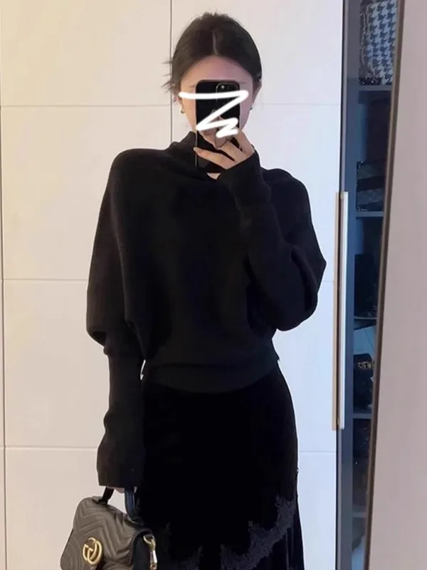 Свободный трикотаж Batwing Sve f High Ne, женский зимний модный корейский повседневный топ для внутренней одежды, длинный све Crew Ne
Свободный трикотаж Batwing Sve f High Ne, женский зимний модный корейский повседневный топ для внутренней одежды, длинный све Crew Ne