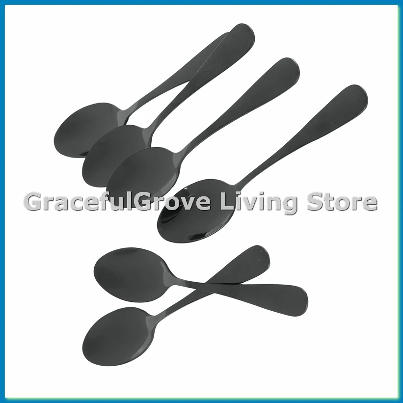 Black teaspoons teaspoons, Mini stainless steel cake spoons, scoop for ice cream , small teaspoons-ABFB
Black teaspoons teaspoons, Mini stainless steel cake spoons, scoop for ice cream , small teaspoons-ABFB