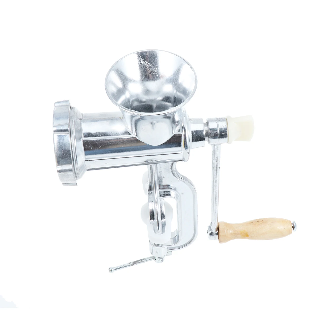 Manual Meat Grinder Mince Machine Multifunction Tool Silver Sausage Stuffer Aluminium Easy Clean Kitchen Meat Processing 
Manual Meat Grinder Mince Machine Multifunction Tool Silver Sausage Stuffer Aluminium Easy Clean Kitchen Meat Processing