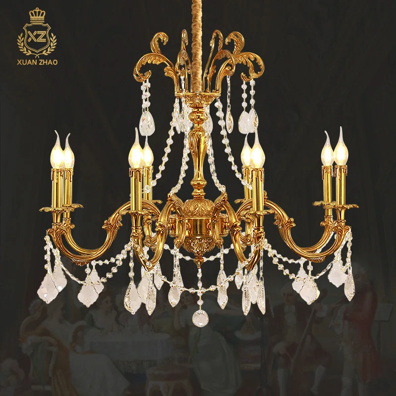 Европейский стиль, светильник Rococo, латунная Подвесная лампа, светодиодные осветительные приборсветильник, Хрустальные подвесные современные роскошные светильники для дома
Европейский стиль, светильник Rococo, латунная Подвесная лампа, светодиодные осветительные приборсветильник, Хрустальные подвесные современные роскошные светильники для дома