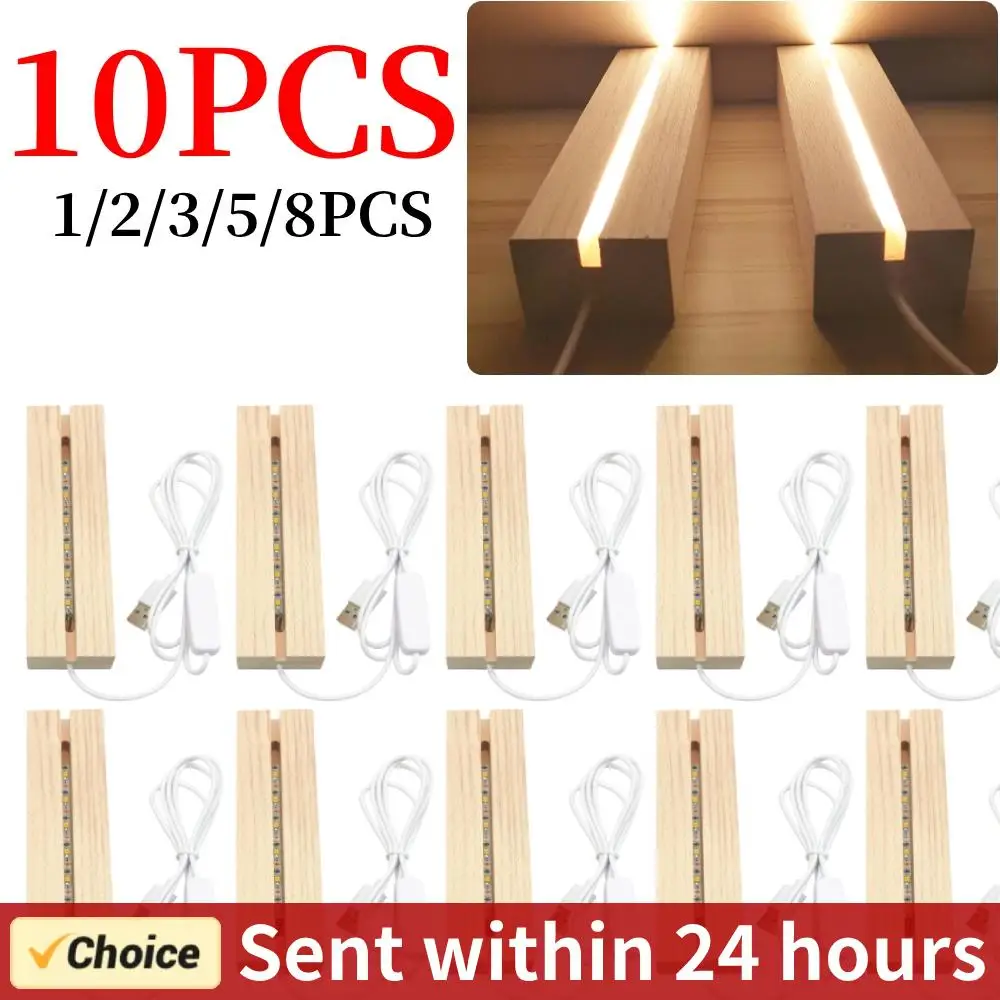 1-10Pcs LED Wood Light Display Crystal Wooden Lighted Base Stand Acrylic Light Plate Base USB Wooden Base for Resin Art Lights
1-10Pcs LED Wood Light Display Crystal Wooden Lighted Base Stand Acrylic Light Plate Base USB Wooden Base for Resin Art Lights