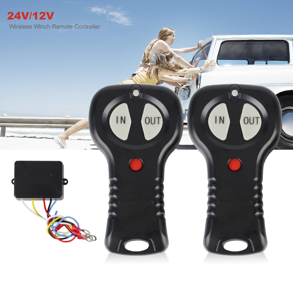 For Jeep Off-road ATV Truck Handset Switch Controller Wireless 12V/24V Winch Remote Control System
For Jeep Off-road ATV Truck Handset Switch Controller Wireless 12V/24V Winch Remote Control System
