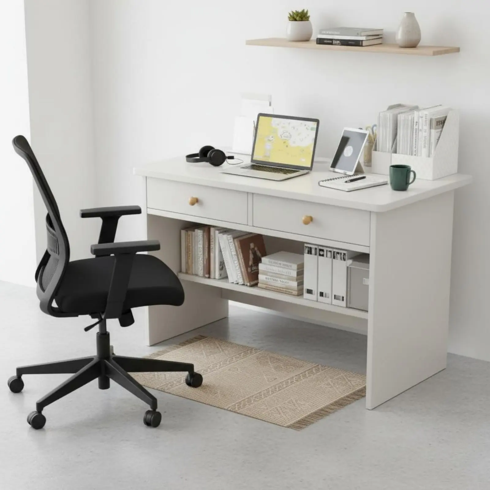 Small Study Desk Space-Saving Design Modern Student Desk Workstation Sturdy Construction Easy to Clean for Students
Small Study Desk Space-Saving Design Modern Student Desk Workstation Sturdy Construction Easy to Clean for Students