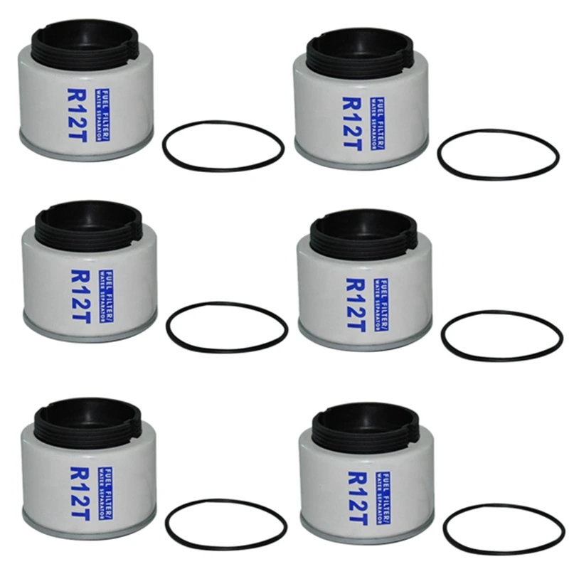 6 Pcs R12T Fuel/ Water Separator Filter Elements For Racor 140R 120AT S3240 NPT ZG1/4-19 Automotive Parts
6 Pcs R12T Fuel/ Water Separator Filter Elements For Racor 140R 120AT S3240 NPT ZG1/4-19 Automotive Parts