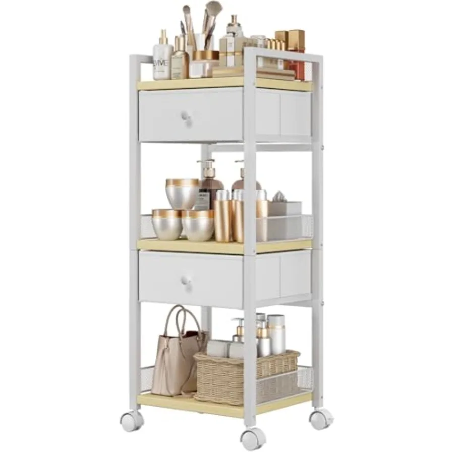 Makeup Organizer Cart with Drawers, 5 Tier Rolling Makeup Cart, Floor Skincare Organizers, Vanity Organizer Storage with Wheels
Makeup Organizer Cart with Drawers, 5 Tier Rolling Makeup Cart, Floor Skincare Organizers, Vanity Organizer Storage with Wheels