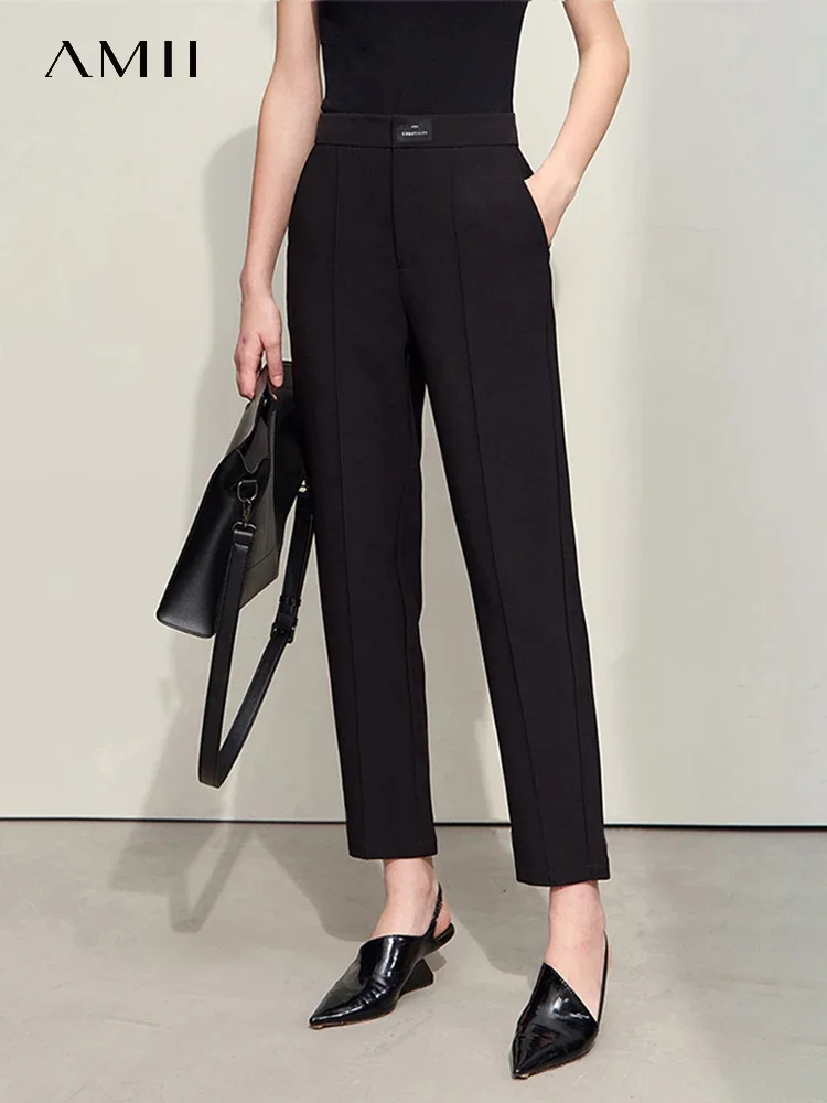 AMII Minimalism Casual Pants for Women 2023 Autumn Blazer Ankle-length Straight Solid Simple Commuter Basics Trousers 12343076
AMII Minimalism Casual Pants for Women 2023 Autumn Blazer Ankle-length Straight Solid Simple Commuter Basics Trousers 12343076