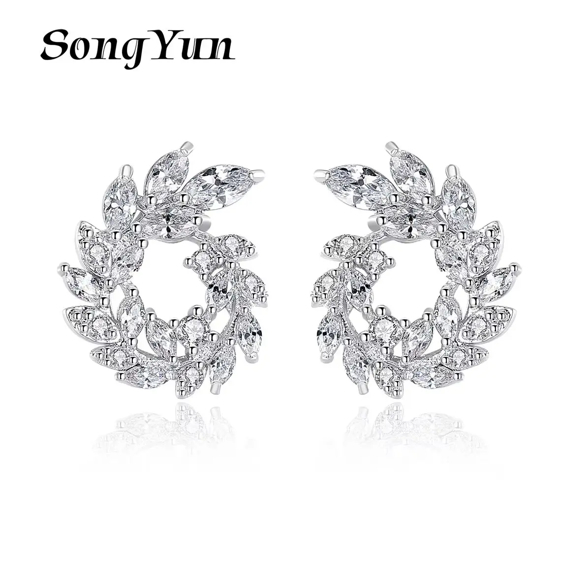 SYYG Jewelry MHT Quality Brass Stud Earrings Dangle CZ 7A Zircon Bachelorette Gift Girlfriend Gift Women Earring Jewelry
SYYG Jewelry MHT Quality Brass Stud Earrings Dangle CZ 7A Zircon Bachelorette Gift Girlfriend Gift Women Earring Jewelry