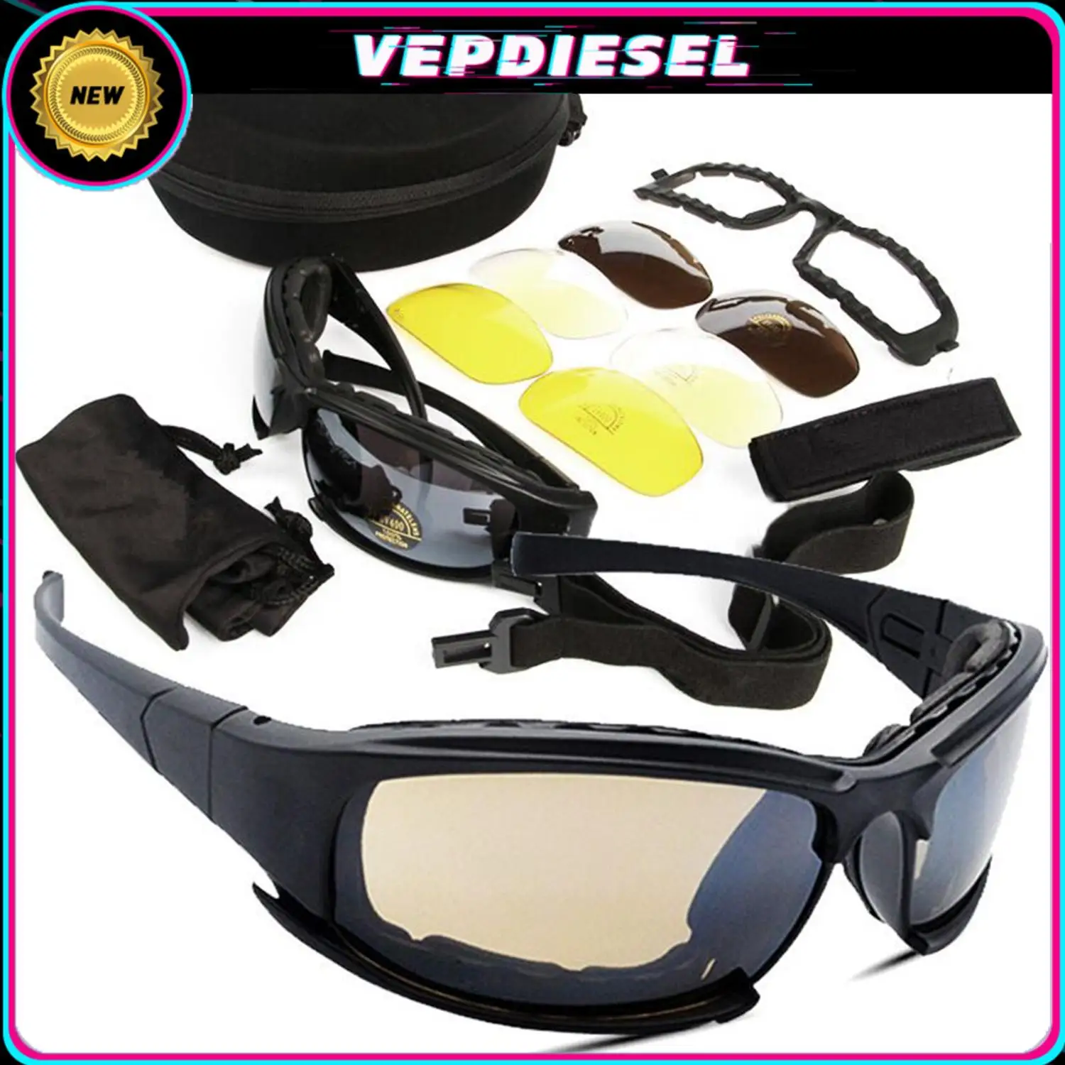 1set Cycling Glasses CS Tactical Protection Motorcycle Windshields X7 Polarization Set For Car Motorcycle Bicycle ATV Outdoor
1set Cycling Glasses CS Tactical Protection Motorcycle Windshields X7 Polarization Set For Car Motorcycle Bicycle ATV Outdoor