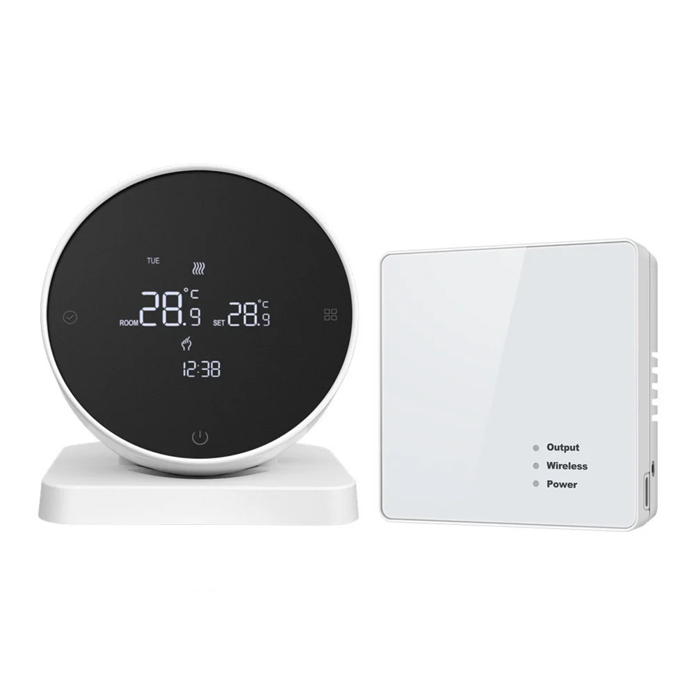 Temperature Controller for For water Heating Systems For RF433 Wall Mounted Thermostat with User Friendly Interface
Temperature Controller for For water Heating Systems For RF433 Wall Mounted Thermostat with User Friendly Interface