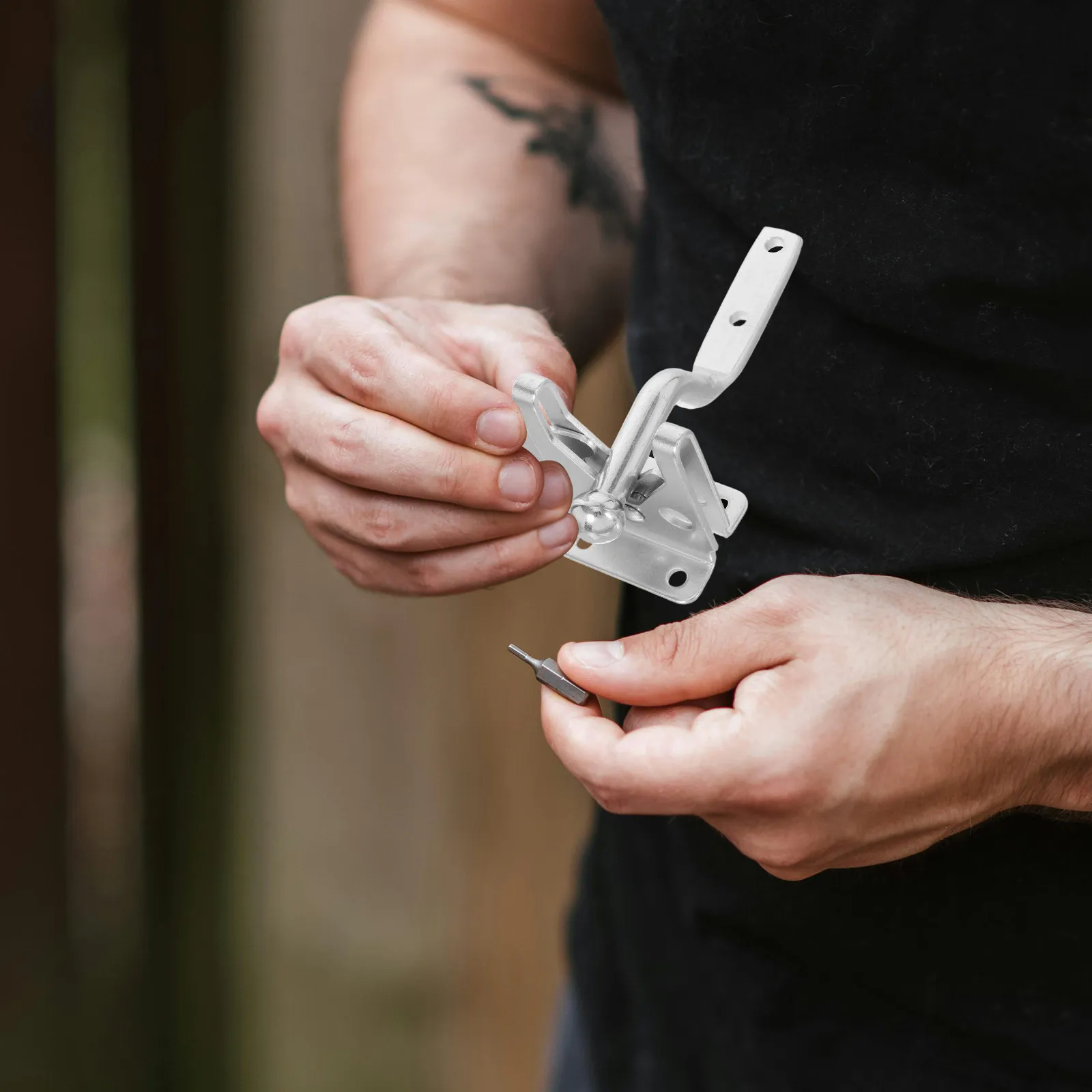 Heavy Duty Self Locking Garden Gate Latch Metal Door Catch Screws Fence Yard Farm Outdoor Gate Hardware Spring Loaded Latch
Heavy Duty Self Locking Garden Gate Latch Metal Door Catch Screws Fence Yard Farm Outdoor Gate Hardware Spring Loaded Latch
