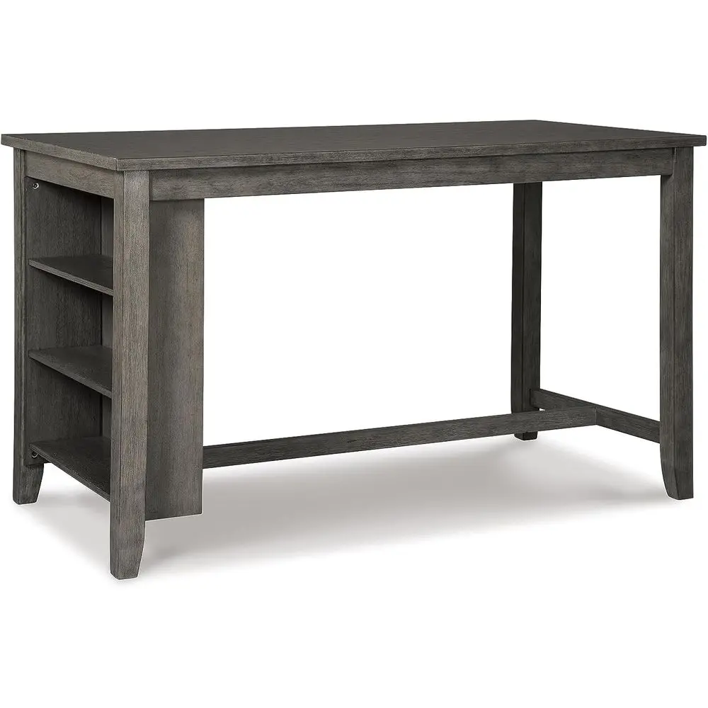 Rustic Counter Height Dining Table with Storage, Seats 4, 2 Fixed Shelves, Gray, 60W x 30D x 36H
Rustic Counter Height Dining Table with Storage, Seats 4, 2 Fixed Shelves, Gray, 60W x 30D x 36H