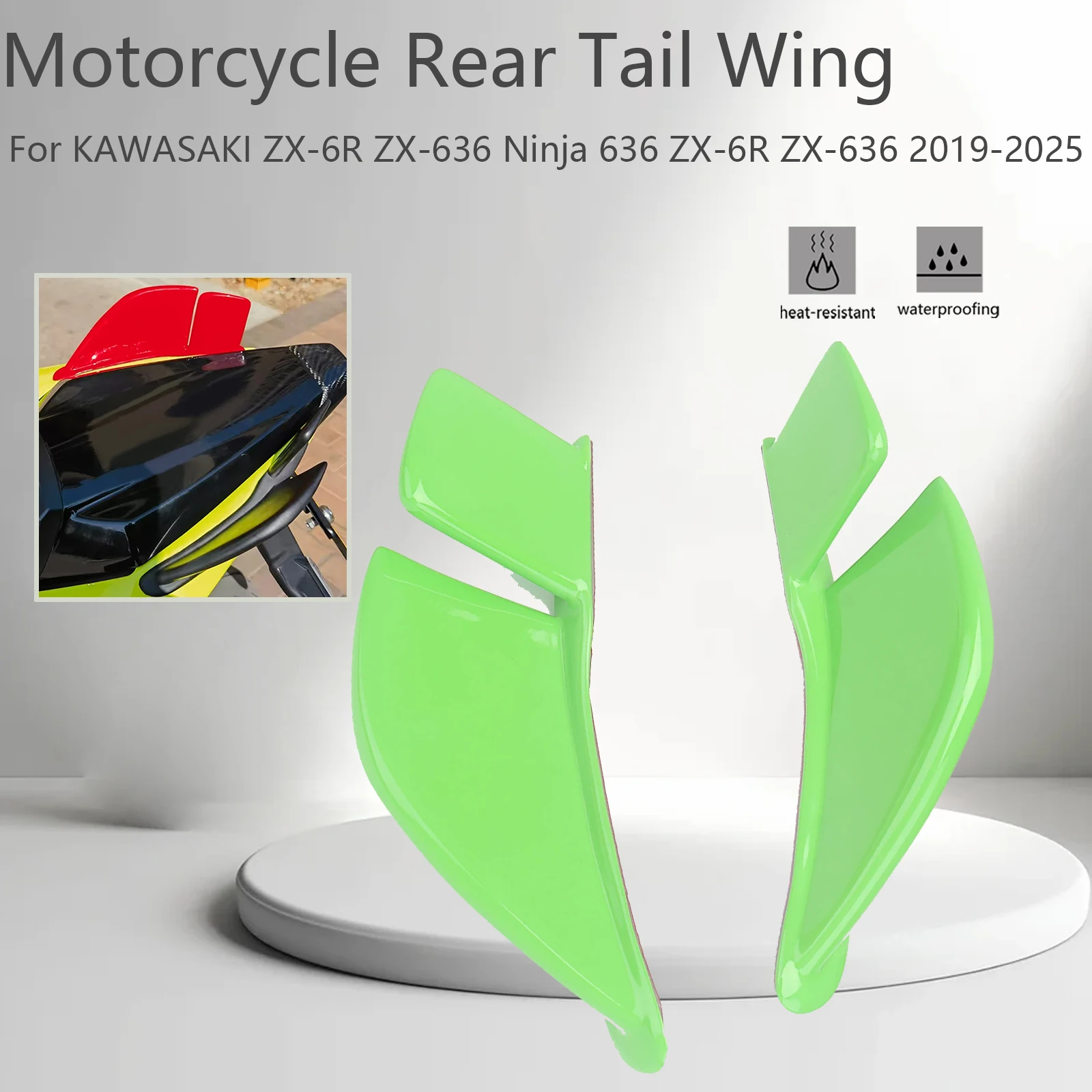 New style Motorcycle Winglets For KAWASAKI ZX-6R ZX-636 Ninja 636 ZX-6R ZX-636 2019-2025 Accessories Panels Tail Fixed Wing
New style Motorcycle Winglets For KAWASAKI ZX-6R ZX-636 Ninja 636 ZX-6R ZX-636 2019-2025 Accessories Panels Tail Fixed Wing