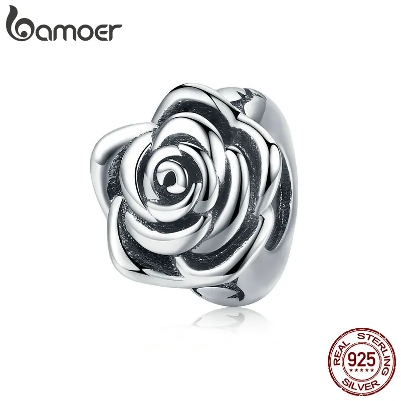 BAMOER Romantic New 925 Sterling Silver Rose Flower Buds Beads fit Charms Bracelets DIY Beads Sterling Silver Jewelry SCC1101
BAMOER Romantic New 925 Sterling Silver Rose Flower Buds Beads fit Charms Bracelets DIY Beads Sterling Silver Jewelry SCC1101