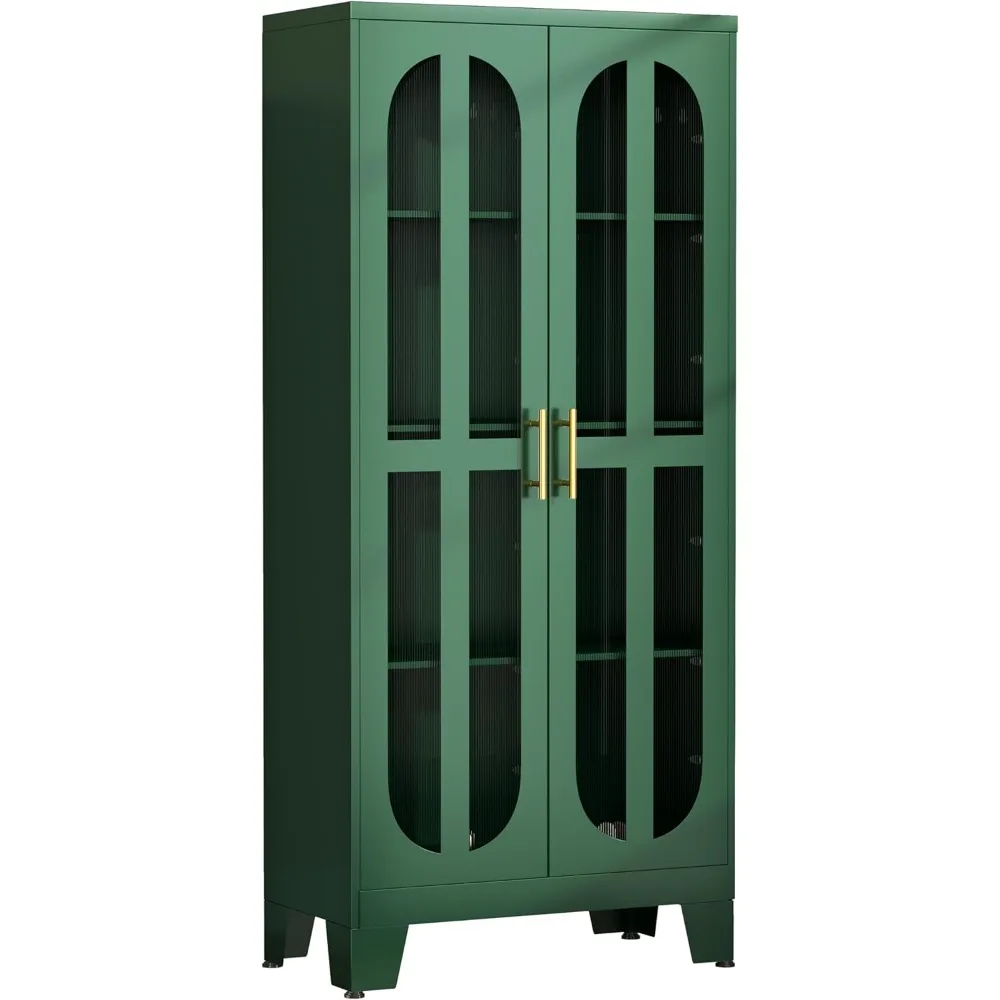 61-дюймовый металлический кухонный шкаф для хранения кладовой с 2 дверцами из акрилового стекла и 3 регулируемыми полками, универсальный отдельно стоящий шкаф для еды
61-дюймовый металлический кухонный шкаф для хранения кладовой с 2 дверцами из акрилового стекла и 3 регулируемыми полками, универсальный отдельно стоящий шкаф для еды