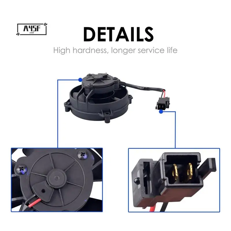 A45F-30103018 4Inch Cooling Fan Motor Radiator 12V For Motorcycles ATV Racing Dirt Bike Trike Rvs Agricultural VA32-A101-62A
A45F-30103018 4Inch Cooling Fan Motor Radiator 12V For Motorcycles ATV Racing Dirt Bike Trike Rvs Agricultural VA32-A101-62A