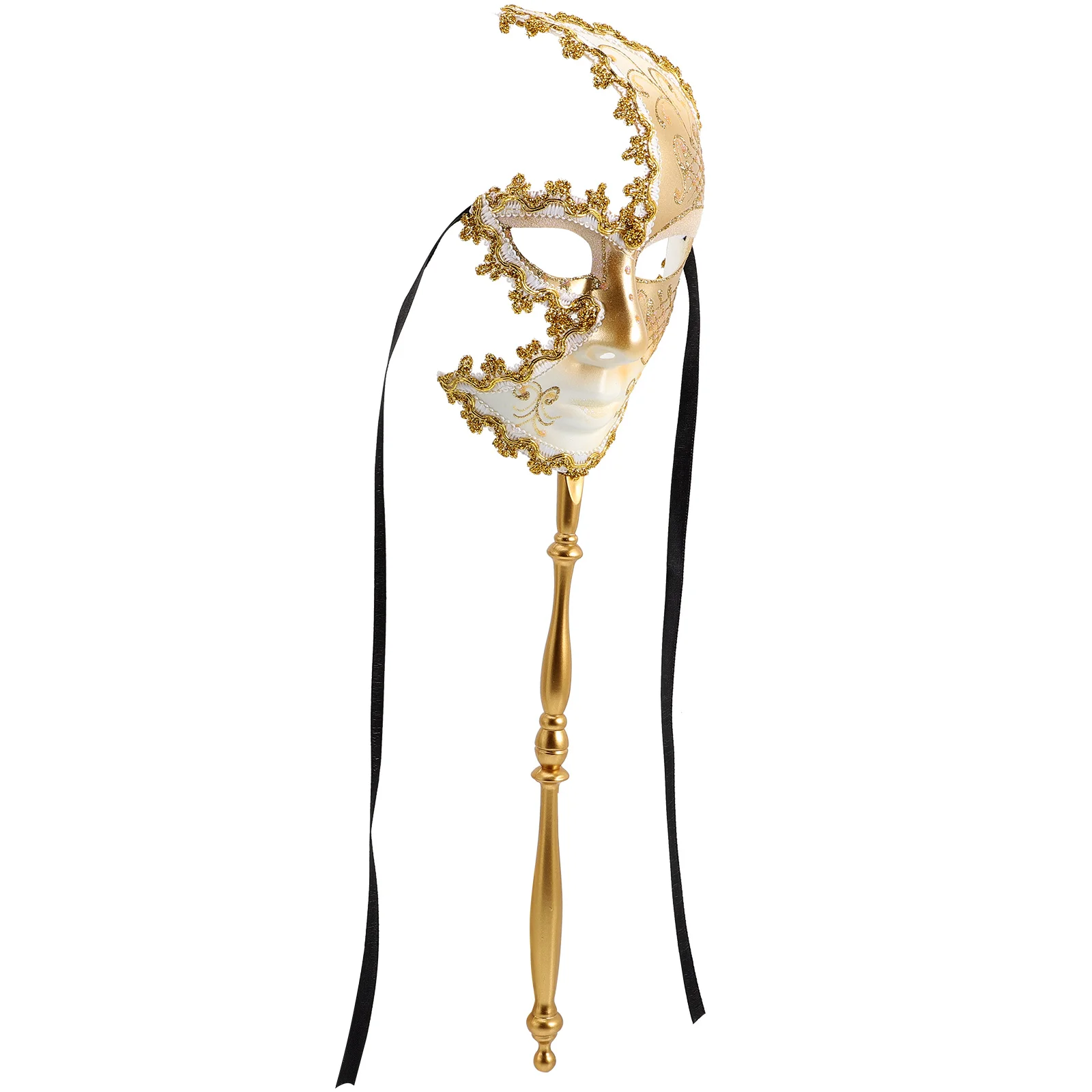 Half Face Mask White Masquerade Masks for Party Clown Halloween Masquerade Ball Decor Costume Accessories Stick
Half Face Mask White Masquerade Masks for Party Clown Halloween Masquerade Ball Decor Costume Accessories Stick