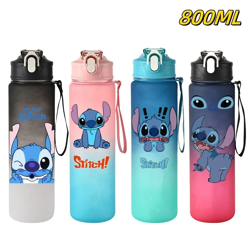 800ML Stitch Cartoon Water Cup Portable Large Capacity Outdoor Sports Water Chil Student Plastic Drink Bottles Fitness Gift
800ML Stitch Cartoon Water Cup Portable Large Capacity Outdoor Sports Water Chil Student Plastic Drink Bottles Fitness Gift