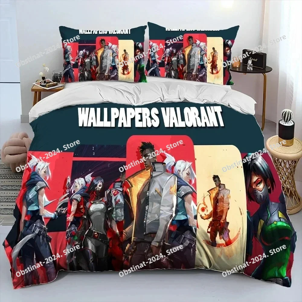 3D Print VALORANT Game Bedding Set Printed Bed Set Duvet Cover Sheet Pillowcase Bed Soft Quilt Cover Full Queen King Size
3D Print VALORANT Game Bedding Set Printed Bed Set Duvet Cover Sheet Pillowcase Bed Soft Quilt Cover Full Queen King Size