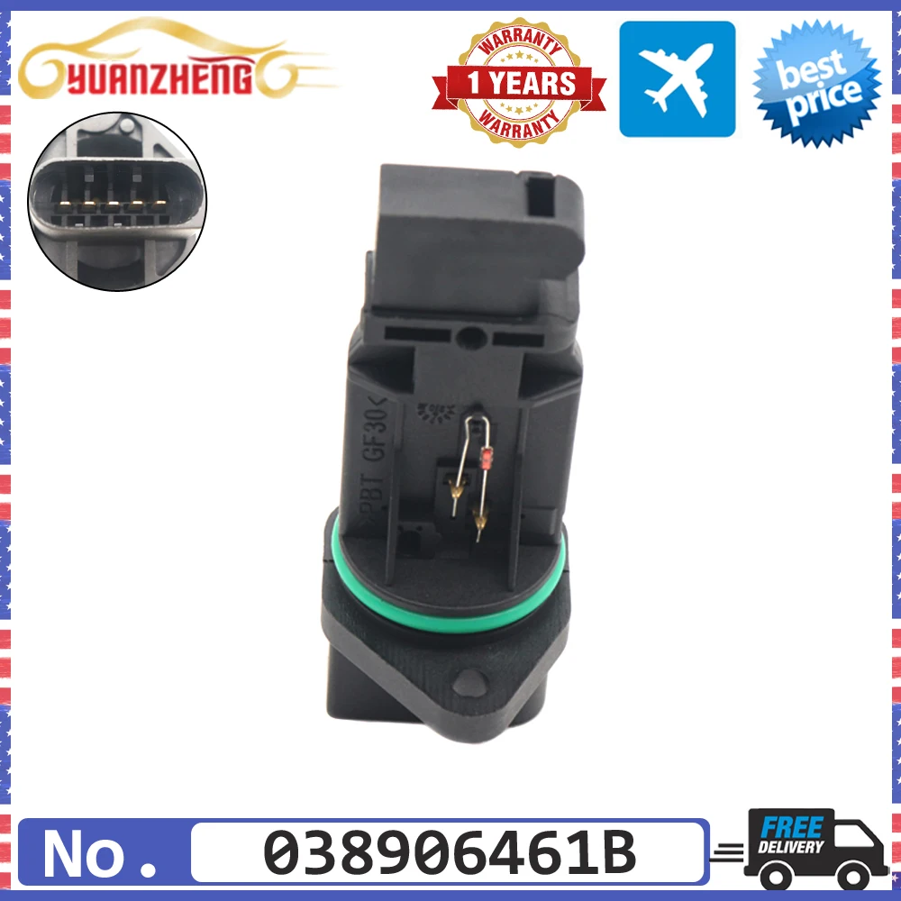 NEW MAF MASS AIR FLOW METER SENSOR 038906461B For Audi A3 For Volkswagen Bora Caddy Fox Golf Be etle Pas sat Polo Sharan Seat
NEW MAF MASS AIR FLOW METER SENSOR 038906461B For Audi A3 For Volkswagen Bora Caddy Fox Golf Be etle Pas sat Polo Sharan Seat