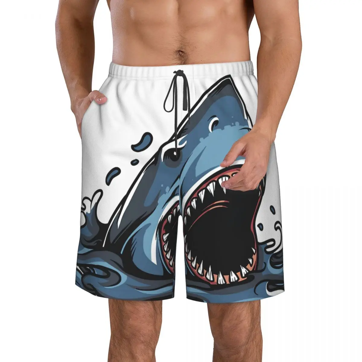 SHARK BITE 3D PRINT DESIGN Men's Beach Shorts Fitness Quick-drying Swimsuit Funny Street Fun 3D Shorts
SHARK BITE 3D PRINT DESIGN Men's Beach Shorts Fitness Quick-drying Swimsuit Funny Street Fun 3D Shorts