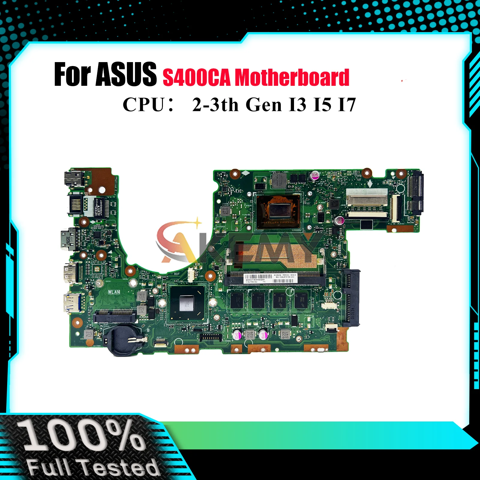 S400CA Laptop Motherboard For ASUS VivoBook S400CA S400C Notebook Mainboard With I3 I5 I7 CPU 100% tests OK fast shipping stk
S400CA Laptop Motherboard For ASUS VivoBook S400CA S400C Notebook Mainboard With I3 I5 I7 CPU 100% tests OK fast shipping stk