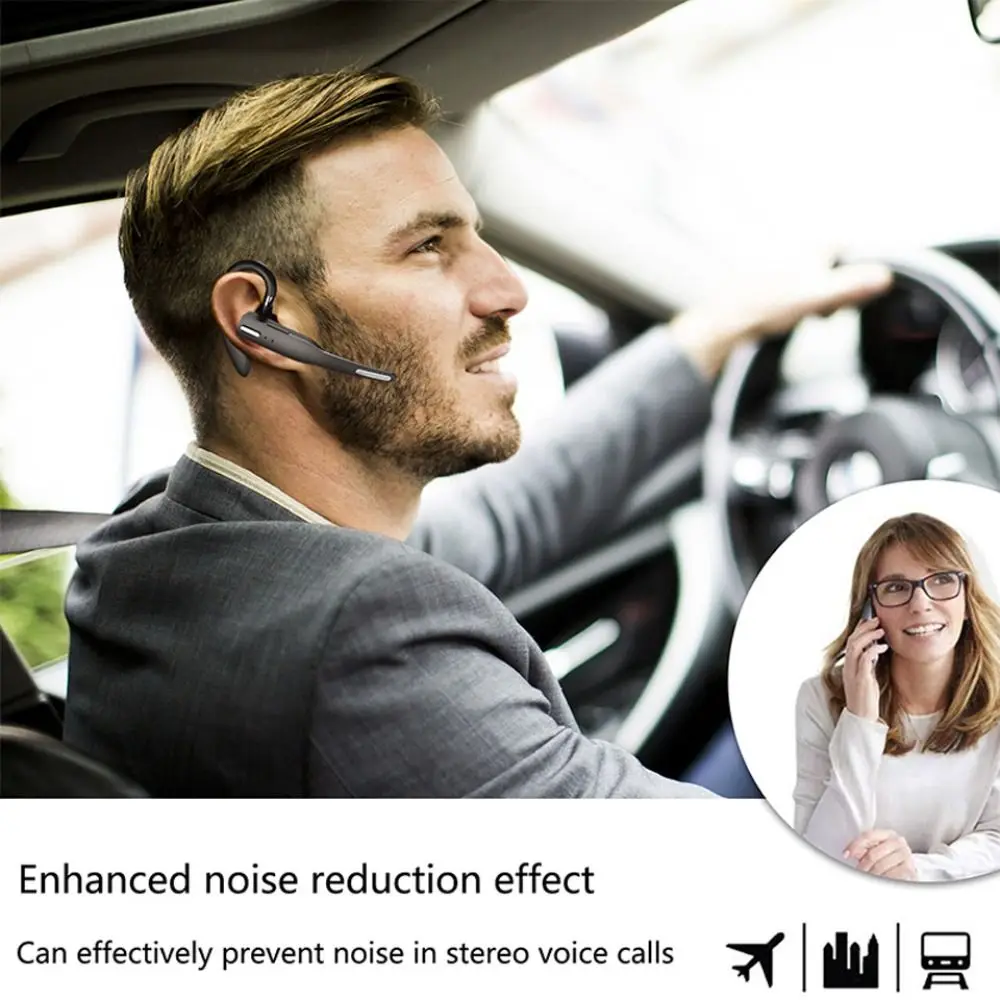 Noise Cancelling Wireless Headset Built-in Mic BT5.1 Business Earpiece Waterproof Rechargeable for Android IOS
Noise Cancelling Wireless Headset Built-in Mic BT5.1 Business Earpiece Waterproof Rechargeable for Android IOS