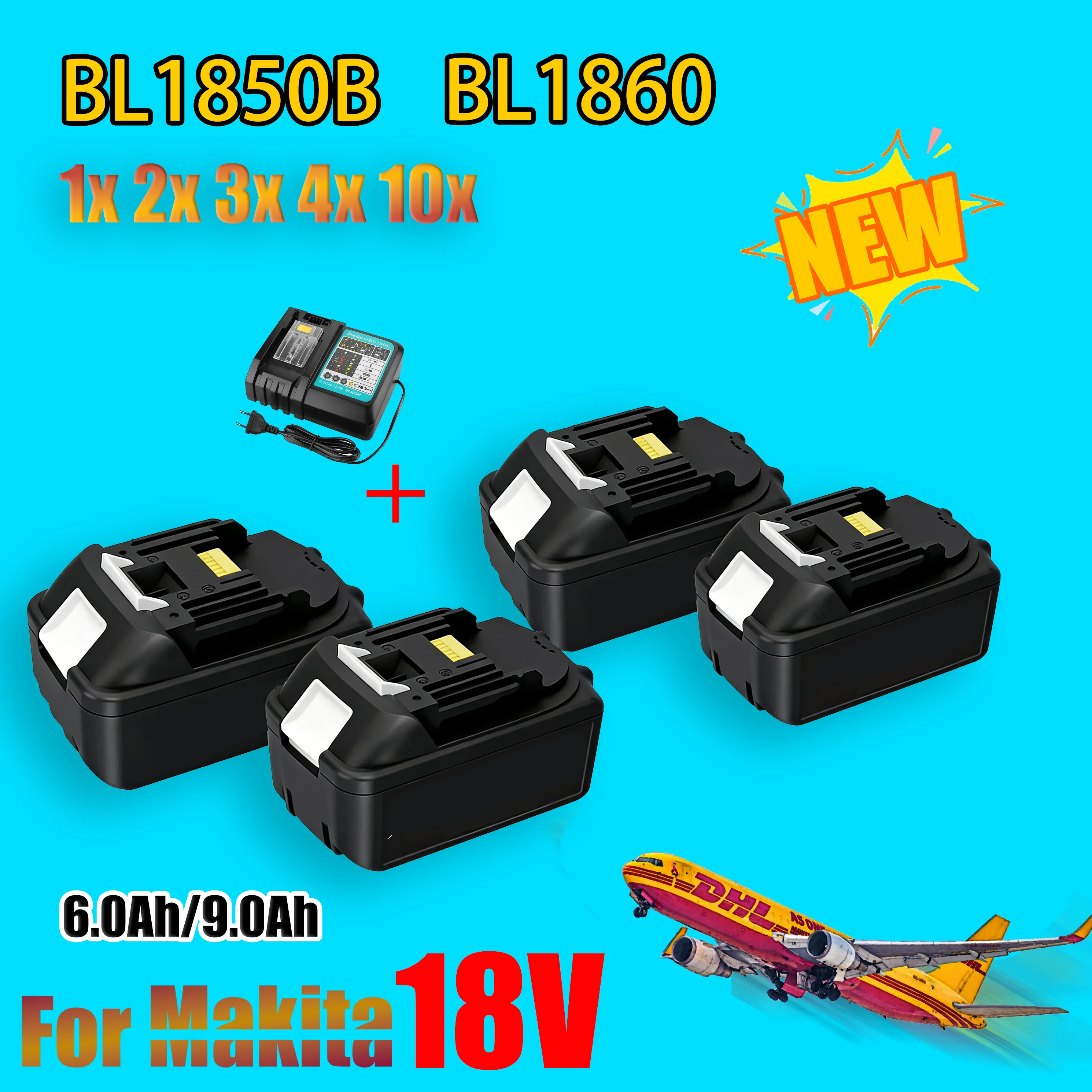 Аккумулятор M18V для Makita BL1860 BL1850B BL1850 BL1840 BL1830, зарядное устройство для шуруповерта, 18В, сменные аккумуляторы для электроинструментов
Аккумулятор M18V для Makita BL1860 BL1850B BL1850 BL1840 BL1830, зарядное устройство для шуруповерта, 18В, сменные аккумуляторы для электроинструментов