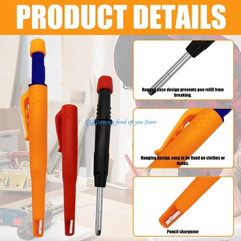 H9EB Automatic Woodworking Pencils Built-in Sharpener Woodworking Deep Hole Pencils
H9EB Automatic Woodworking Pencils Built-in Sharpener Woodworking Deep Hole Pencils