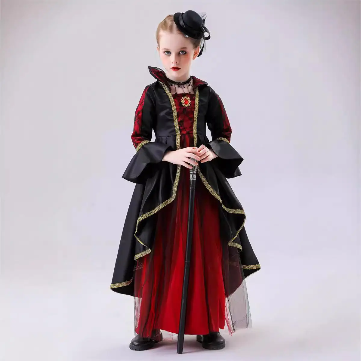 Halloween New Style Children's Costume Dark Princess Skirt Stage Performance Wedding Dress Witch Outfit Black Magic Fairy Tale
Halloween New Style Children's Costume Dark Princess Skirt Stage Performance Wedding Dress Witch Outfit Black Magic Fairy Tale