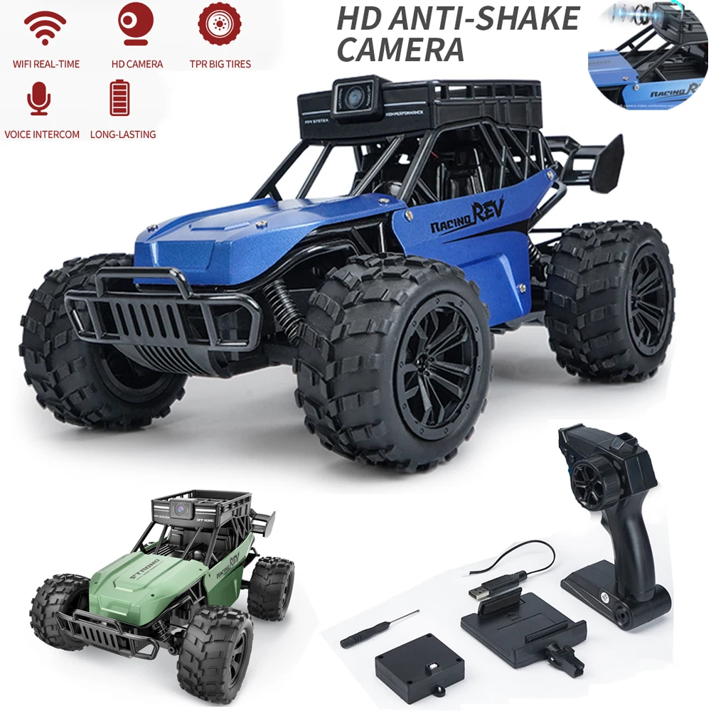 New 1:16 4WD Remote Control Car Two-way Voice Dialogue FPV Camera Remote HD Real-time Road Condition Climbing Car 2023
New 1:16 4WD Remote Control Car Two-way Voice Dialogue FPV Camera Remote HD Real-time Road Condition Climbing Car 2023