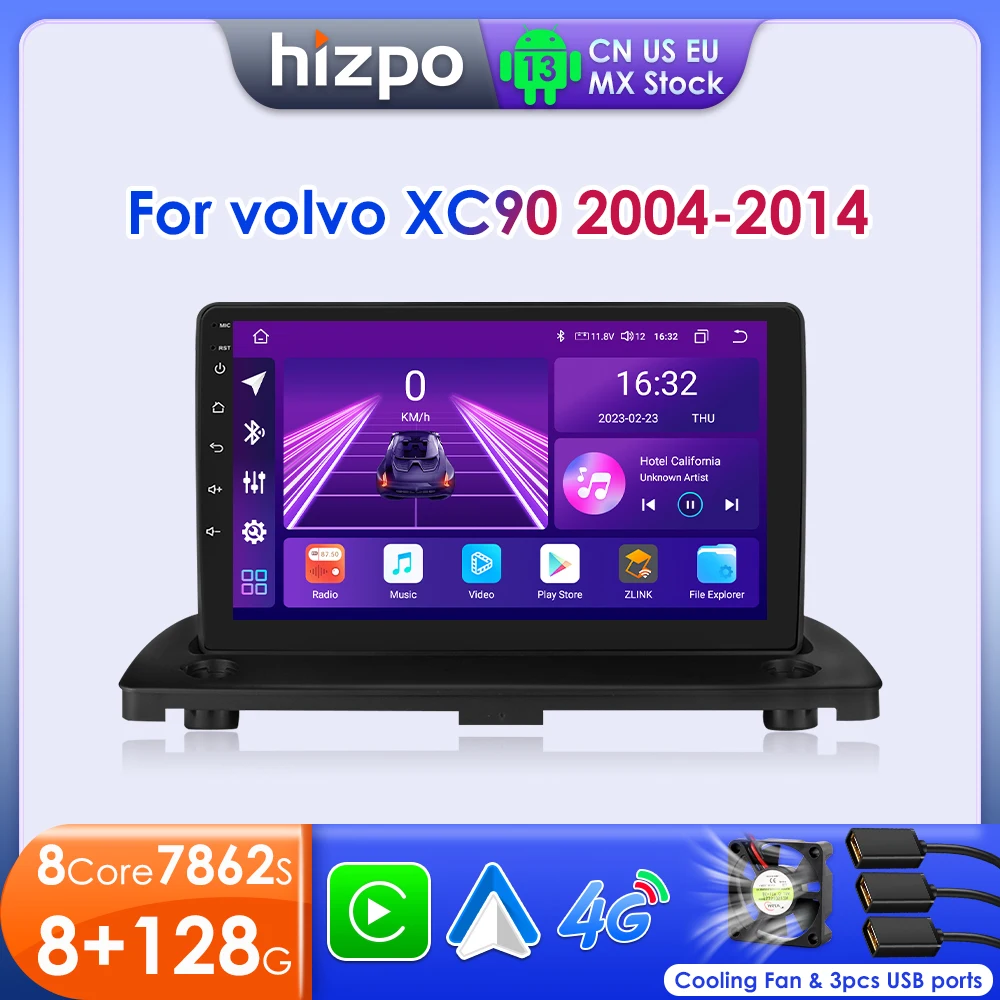Hizpo 2 Din Android For Volvo XC90 2004 - 2014 GPS Car Radio 4G WIFI DSP Multimedia Video Player Autoradio AutomovieTouch Screen
Hizpo 2 Din Android For Volvo XC90 2004 - 2014 GPS Car Radio 4G WIFI DSP Multimedia Video Player Autoradio AutomovieTouch Screen