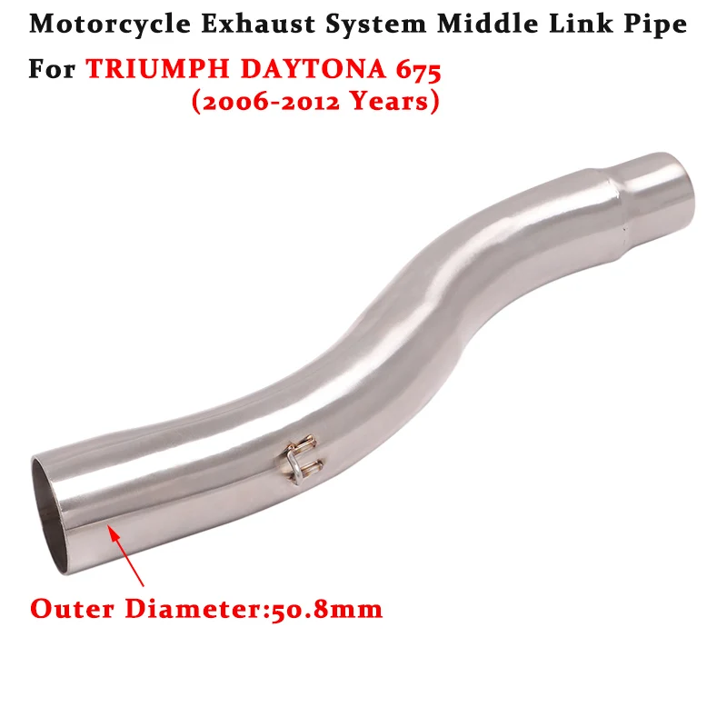 Slip On For TRIUMPH DAYTONA 675 2006 - 2010 2011 2012 Motorcycle Exhaust Escape System Modified Muffler 51mm Middle Link Pipe
Slip On For TRIUMPH DAYTONA 675 2006 - 2010 2011 2012 Motorcycle Exhaust Escape System Modified Muffler 51mm Middle Link Pipe