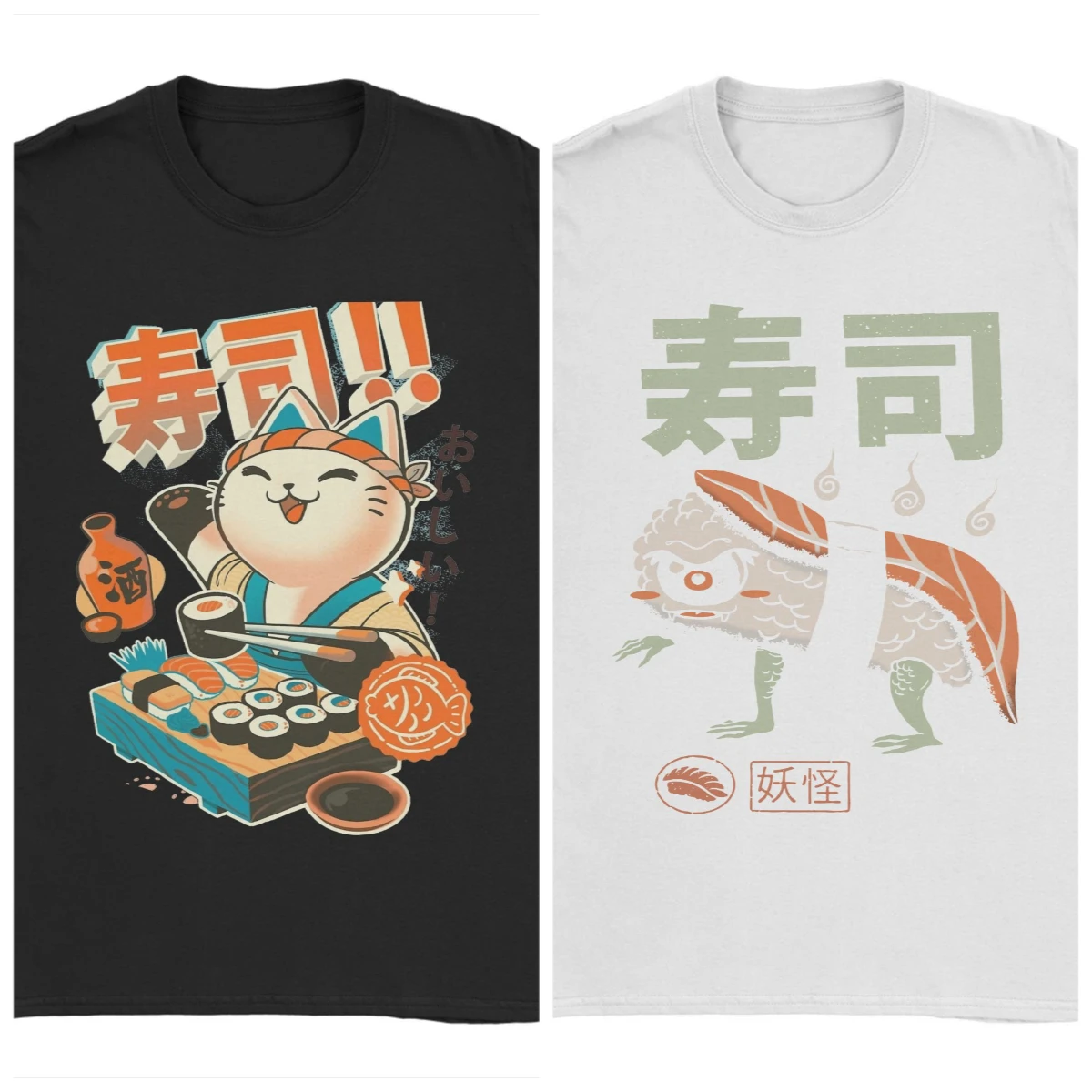 Забавная футболка Yokai Sushi 1vxxhpjk для мужчин и женщин, футболка из чистого хлопка с круглым воротником, футболка с короткими рукавами, летняя одежда с принтом 
Забавная футболка Yokai Sushi 1vxxhpjk для мужчин и женщин, футболка из чистого хлопка с круглым воротником, футболка с короткими рукавами, летняя одежда с принтом