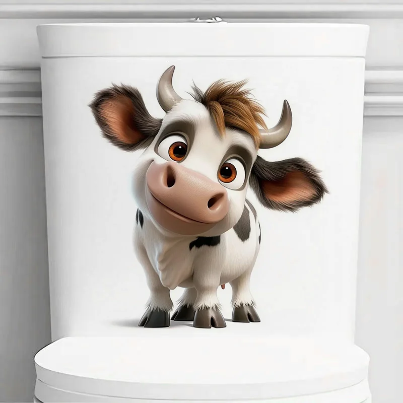 Funny Cow Toilet Lid Stickers, Apply for Wall, Door, Cabinet, Window, Car Decoration, Vinyl Animal Decals, Art Wallpaper
Funny Cow Toilet Lid Stickers, Apply for Wall, Door, Cabinet, Window, Car Decoration, Vinyl Animal Decals, Art Wallpaper