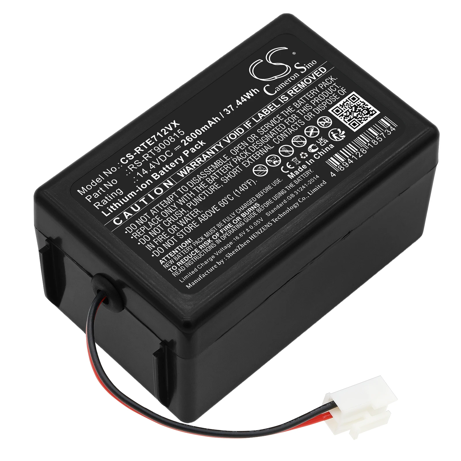 Cameron Sino 14.4V 2600mAh/3400mAh Battery RS-RT900815 for Rowenta Smart Force Extreme RR7126, RR7145, RR7157, RR7133, RR7157WH
Cameron Sino 14.4V 2600mAh/3400mAh Battery RS-RT900815 for Rowenta Smart Force Extreme RR7126, RR7145, RR7157, RR7133, RR7157WH