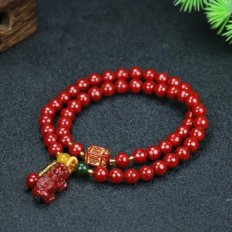 Classic Retro Ethnic Style Cinnabar Bracelet, Suitable for Daily Wear and Accessories
Classic Retro Ethnic Style Cinnabar Bracelet, Suitable for Daily Wear and Accessories
