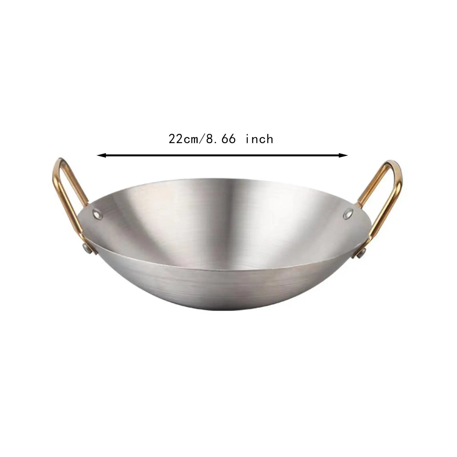 Stainless Steel Wok Pan Double Handle Nonstick Frying Pan Kitchen Cookware for Home Restaurant Cooking
Stainless Steel Wok Pan Double Handle Nonstick Frying Pan Kitchen Cookware for Home Restaurant Cooking