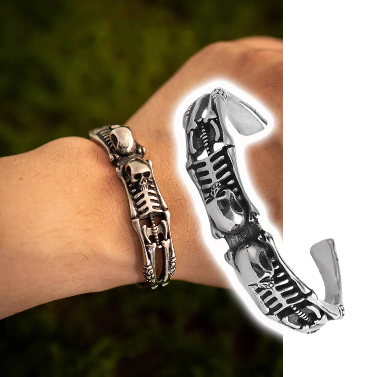 Men's Stainless Steel Skull Bracelet Punk Biker Jewelry Accessories Party Holiday Gift
Men's Stainless Steel Skull Bracelet Punk Biker Jewelry Accessories Party Holiday Gift