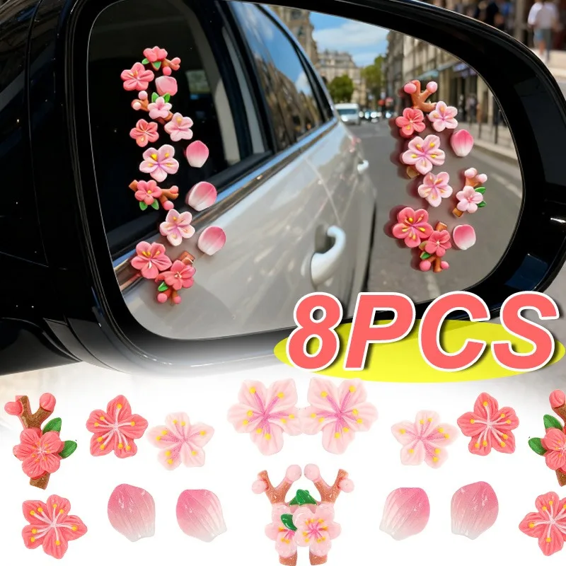 4-8PCS Car Dashboard Air Vent Cute Kawaii DIY Resin Flower Decal 3D Peach Flower Car Sticker Interior for Women Girls Decoration
4-8PCS Car Dashboard Air Vent Cute Kawaii DIY Resin Flower Decal 3D Peach Flower Car Sticker Interior for Women Girls Decoration