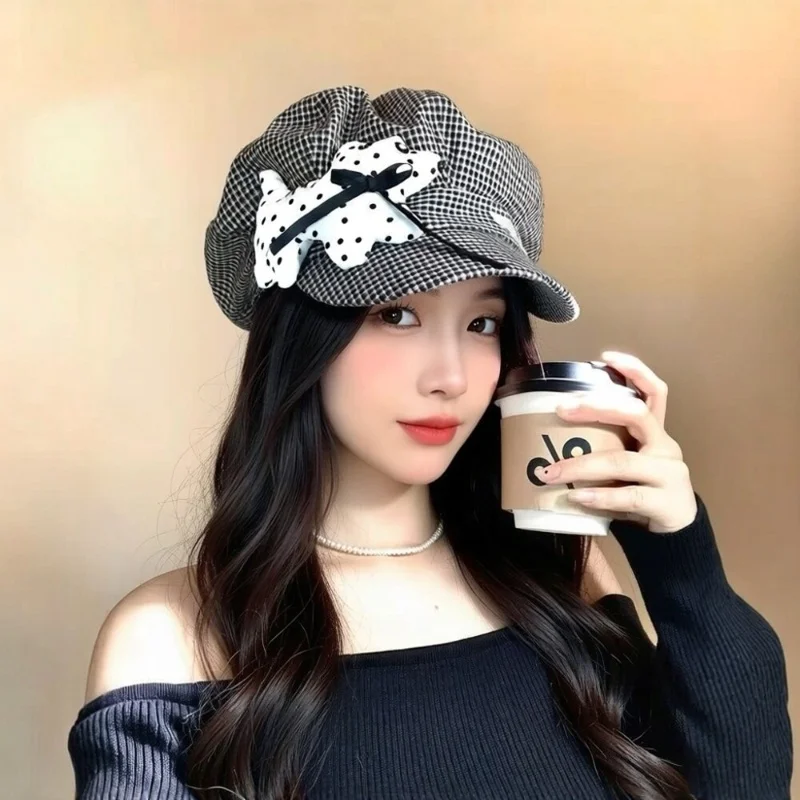 Cute Little Dog Checkered Beret Stylish Thin Octagonal Hat for Spring Summer Face-Fitting Painter Small Octagon Hat
Cute Little Dog Checkered Beret Stylish Thin Octagonal Hat for Spring Summer Face-Fitting Painter Small Octagon Hat