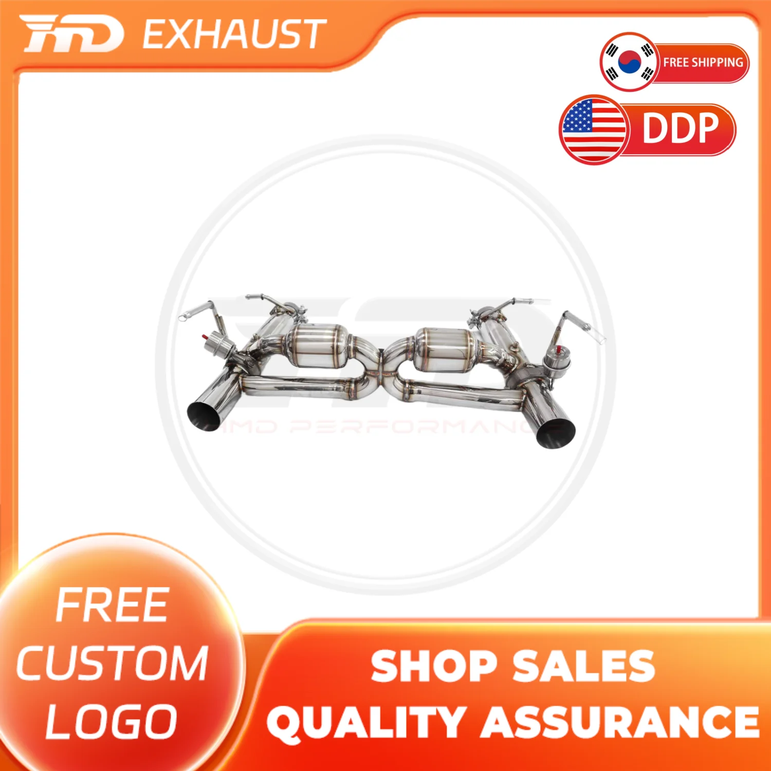 HMD Hot Sale Exhaust System Performance Stainless steel catback for Ferrari F8 3.9T With Valve
HMD Hot Sale Exhaust System Performance Stainless steel catback for Ferrari F8 3.9T With Valve