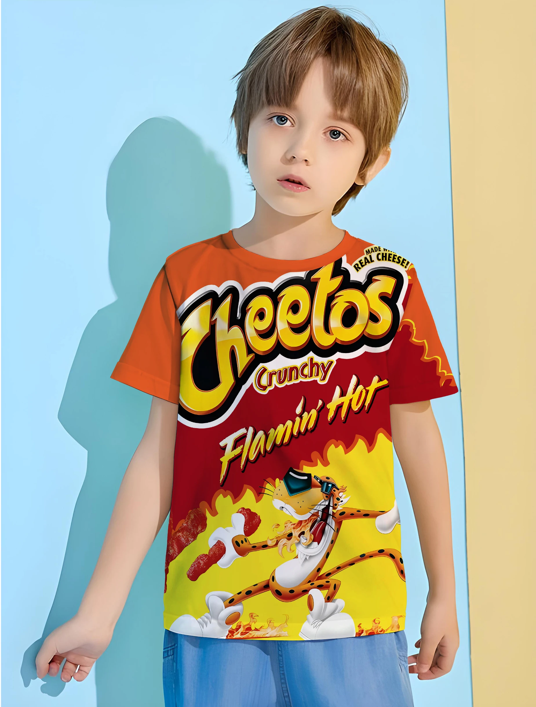 Crisp Snack Children Top Shirts Anime T-shirt for a Boy Baby Boy Clothes 8 to 10 Years Male Children's T-shirts Short Sleeve
Crisp Snack Children Top Shirts Anime T-shirt for a Boy Baby Boy Clothes 8 to 10 Years Male Children's T-shirts Short Sleeve