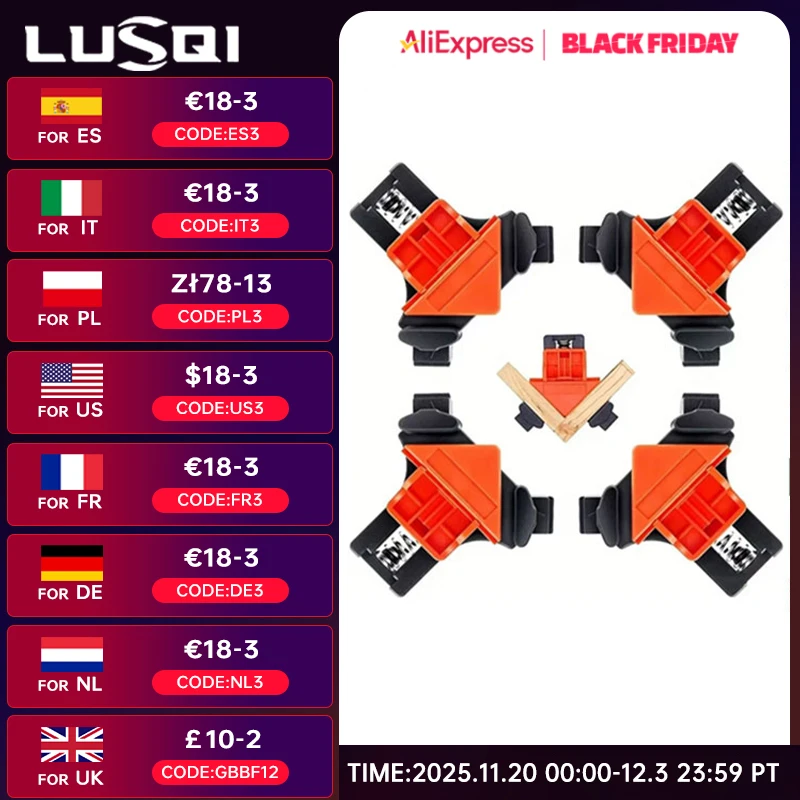 LUSQI 4 шт. деревообрабатывающие зажимы, нескользящие губки, монтажная модель, изготовление небольших сварочных машин, высокая грузоподъемность, без деформации
LUSQI 4 шт. деревообрабатывающие зажимы, нескользящие губки, монтажная модель, изготовление небольших сварочных машин, высокая грузоподъемность, без деформации