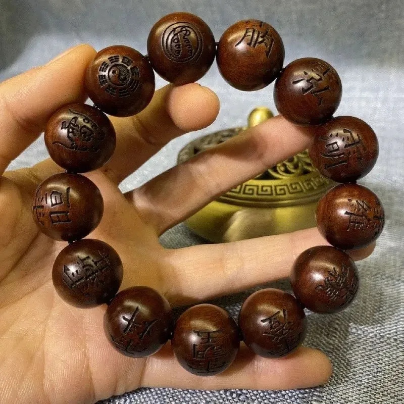 Natural lightning struck wooden bracelet, old jujube wood, men's and women's handheld prayer bead bracelet, jewelry gift
Natural lightning struck wooden bracelet, old jujube wood, men's and women's handheld prayer bead bracelet, jewelry gift