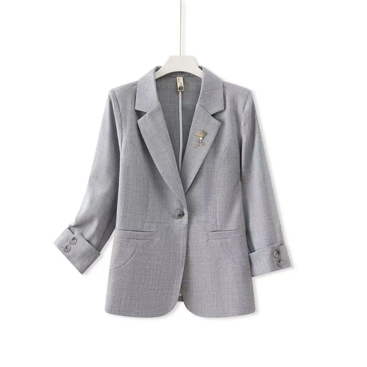 Faionable Loose Women's Suit Jaet One Button Design Belly Cover Slimming Large Size Trendy Commute Sle Long Sve Poly...
Faionable Loose Women's Suit Jaet One Button Design Belly Cover Slimming Large Size Trendy Commute Sle Long Sve Poly...